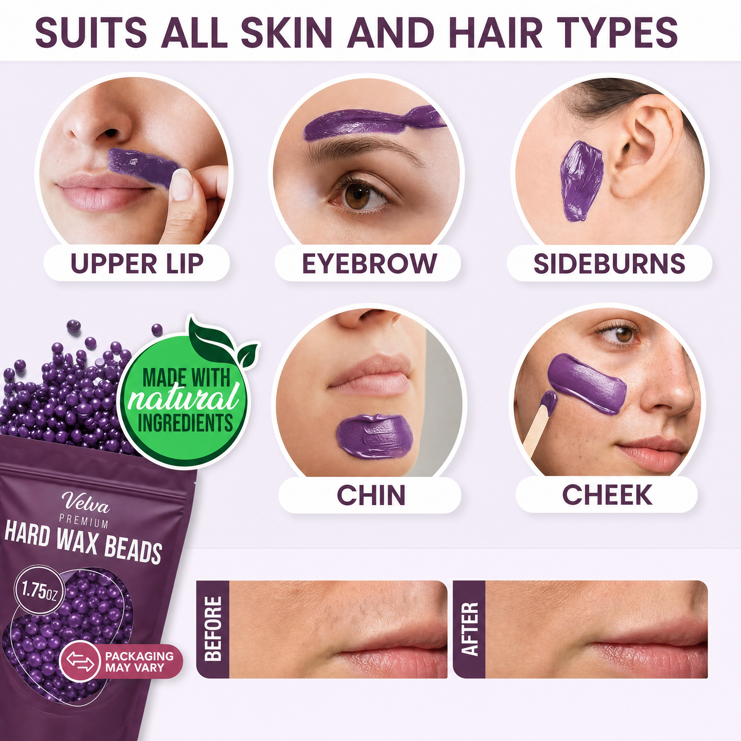 Velva Face Waxing Kit